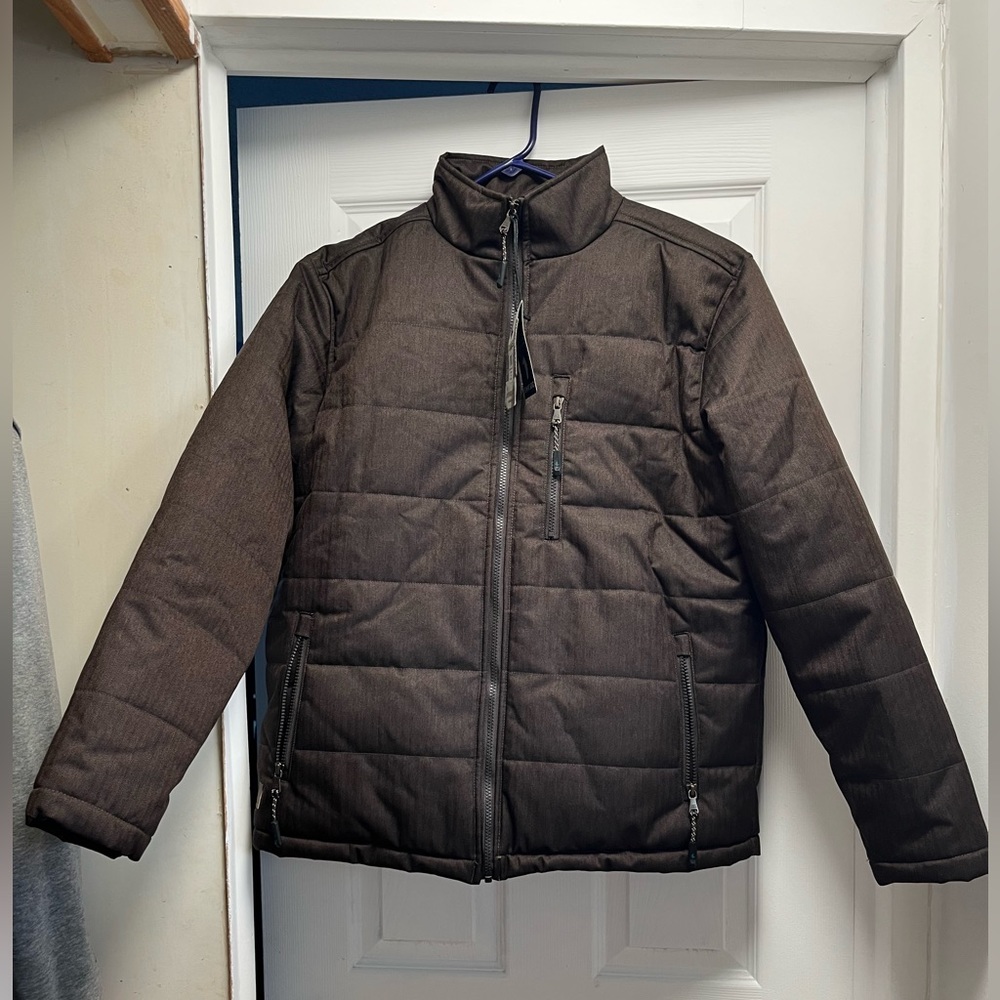 NWT Cody James Water Resistant Jacket size small color brown